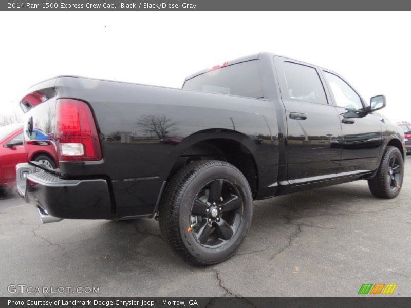 Black / Black/Diesel Gray 2014 Ram 1500 Express Crew Cab