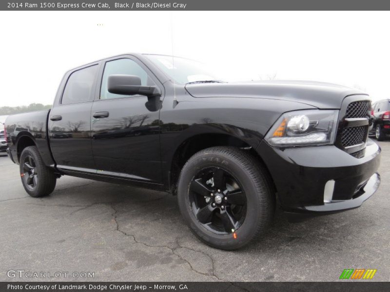 Black / Black/Diesel Gray 2014 Ram 1500 Express Crew Cab
