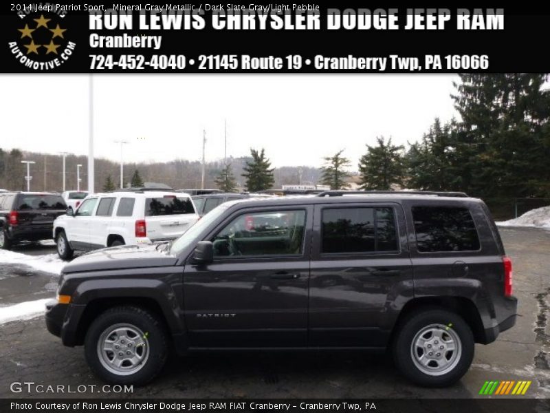 Mineral Gray Metallic / Dark Slate Gray/Light Pebble 2014 Jeep Patriot Sport
