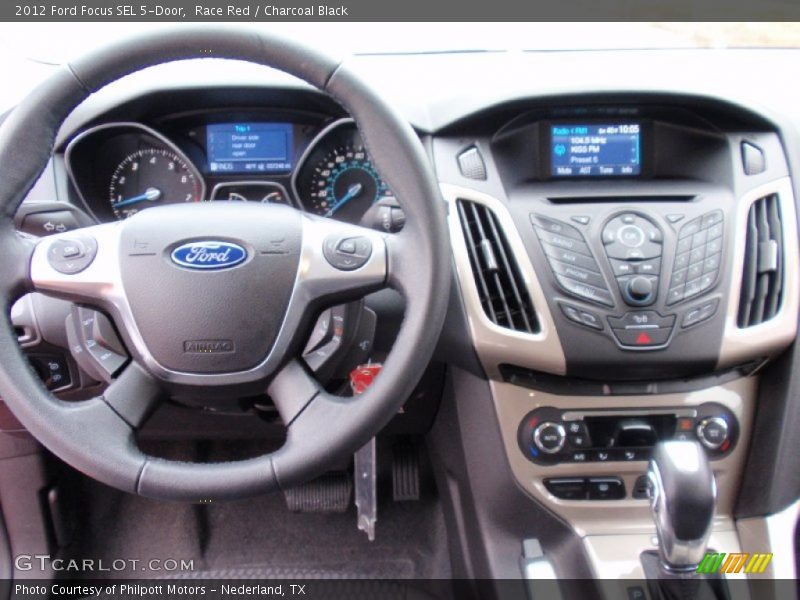 Race Red / Charcoal Black 2012 Ford Focus SEL 5-Door