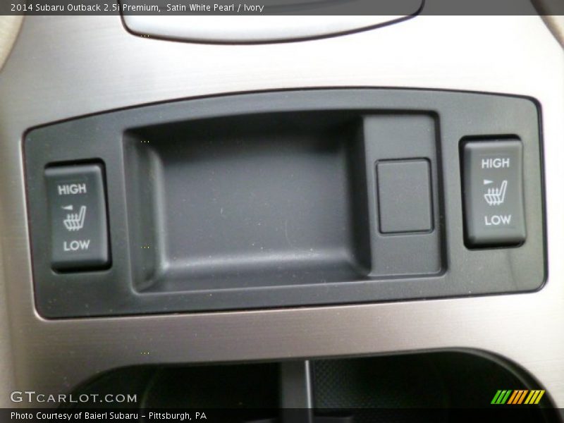 Satin White Pearl / Ivory 2014 Subaru Outback 2.5i Premium