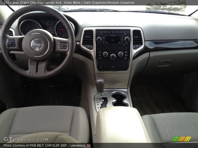 Stone White / Dark Graystone/Medium Graystone 2011 Jeep Grand Cherokee Laredo 4x4