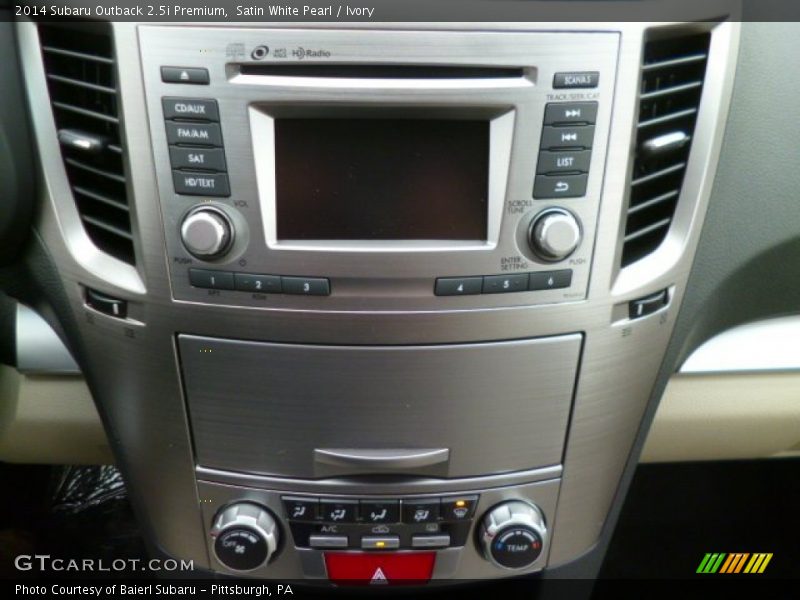 Satin White Pearl / Ivory 2014 Subaru Outback 2.5i Premium