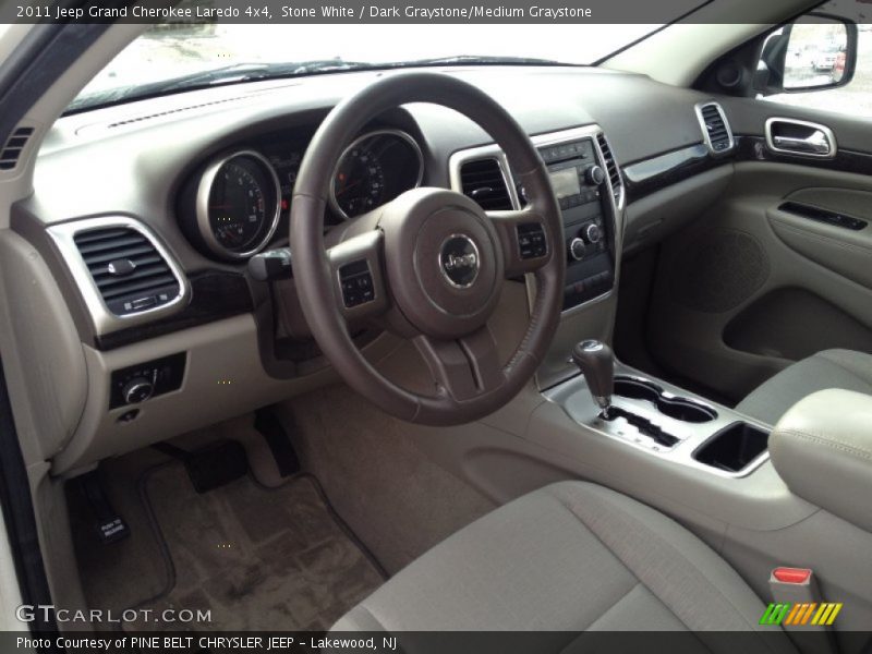 Stone White / Dark Graystone/Medium Graystone 2011 Jeep Grand Cherokee Laredo 4x4