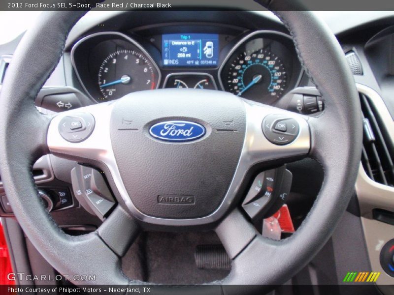 Race Red / Charcoal Black 2012 Ford Focus SEL 5-Door