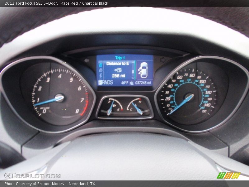 Race Red / Charcoal Black 2012 Ford Focus SEL 5-Door