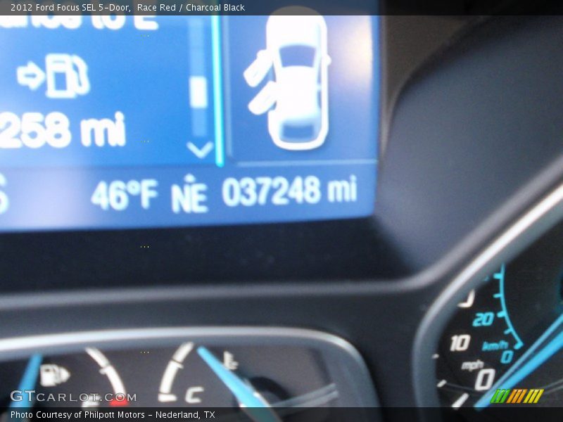 Race Red / Charcoal Black 2012 Ford Focus SEL 5-Door