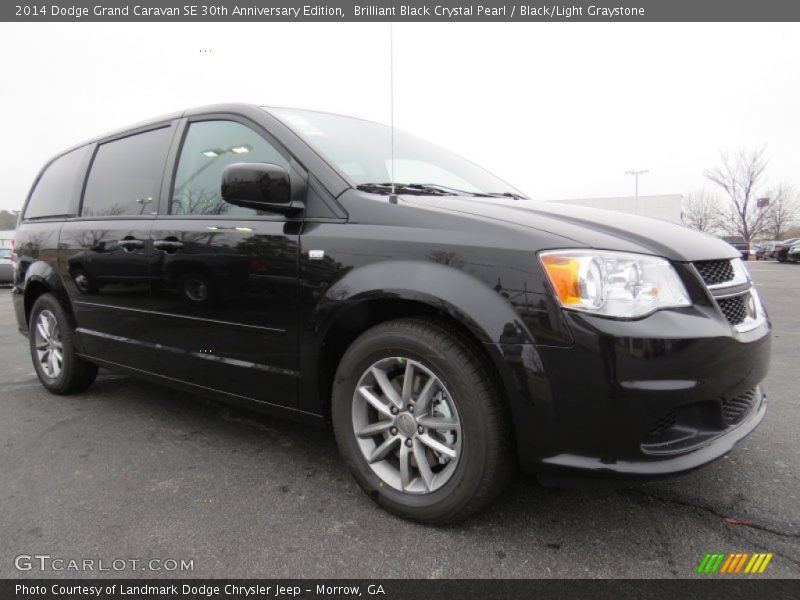 Brilliant Black Crystal Pearl / Black/Light Graystone 2014 Dodge Grand Caravan SE 30th Anniversary Edition