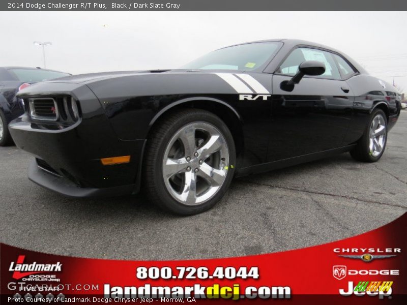 Black / Dark Slate Gray 2014 Dodge Challenger R/T Plus
