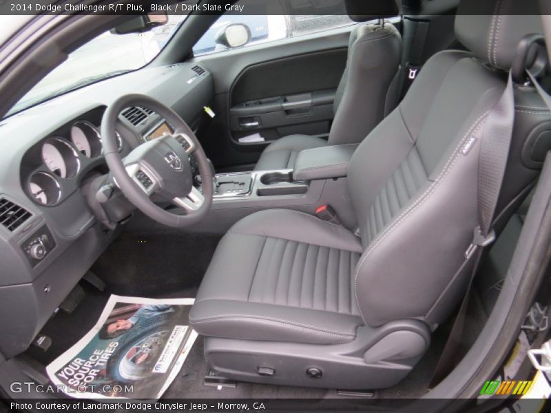 Black / Dark Slate Gray 2014 Dodge Challenger R/T Plus