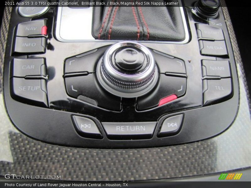 Brilliant Black / Black/Magma Red Silk Nappa Leather 2011 Audi S5 3.0 TFSI quattro Cabriolet