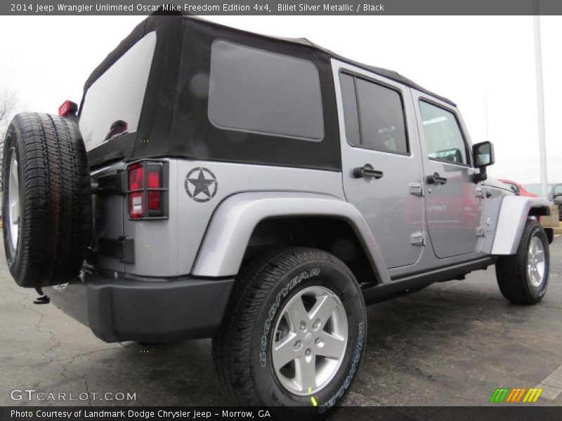 Billet Silver Metallic / Black 2014 Jeep Wrangler Unlimited Oscar Mike Freedom Edition 4x4