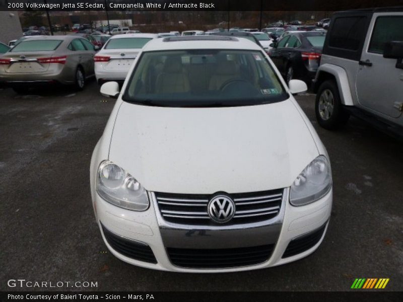 Campanella White / Anthracite Black 2008 Volkswagen Jetta SE Sedan