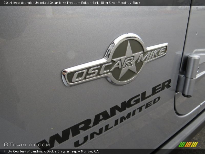 Billet Silver Metallic / Black 2014 Jeep Wrangler Unlimited Oscar Mike Freedom Edition 4x4