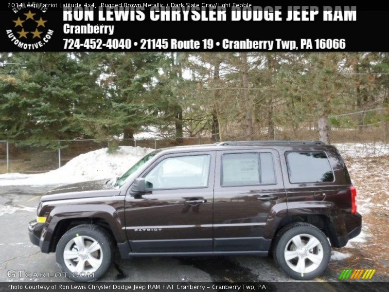 Rugged Brown Metallic / Dark Slate Gray/Light Pebble 2014 Jeep Patriot Latitude 4x4