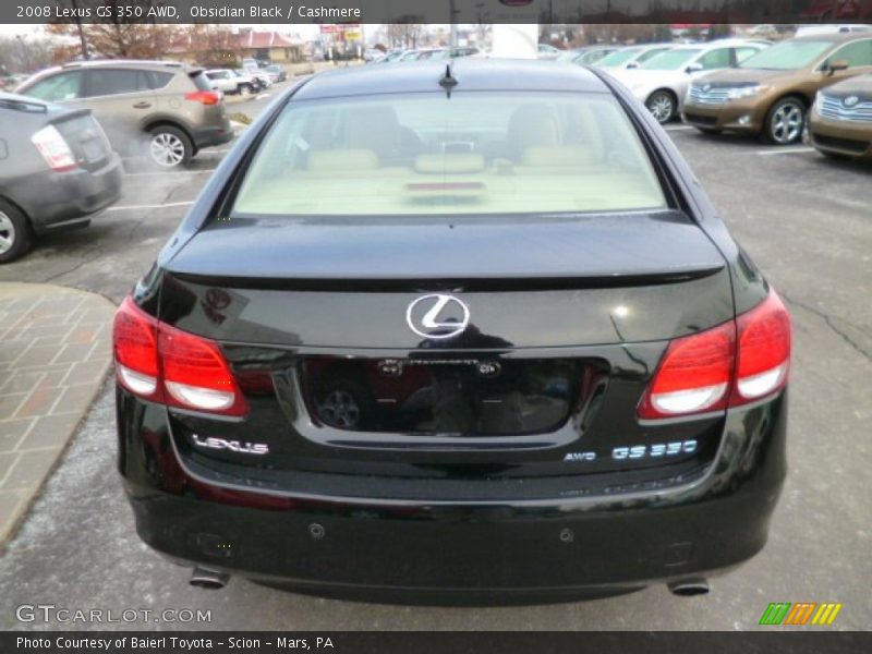 Obsidian Black / Cashmere 2008 Lexus GS 350 AWD