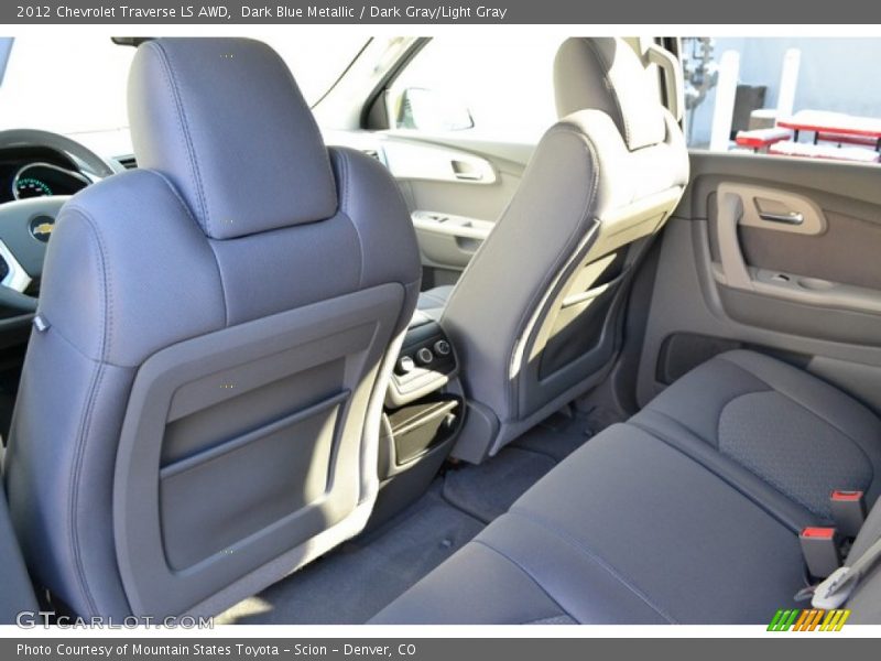 Dark Blue Metallic / Dark Gray/Light Gray 2012 Chevrolet Traverse LS AWD