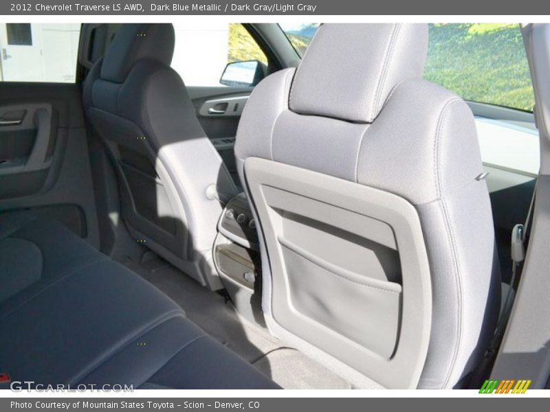 Dark Blue Metallic / Dark Gray/Light Gray 2012 Chevrolet Traverse LS AWD