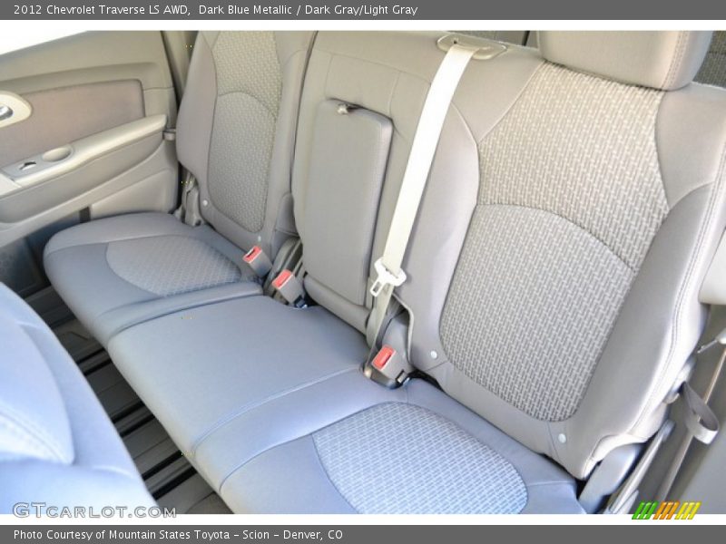 Dark Blue Metallic / Dark Gray/Light Gray 2012 Chevrolet Traverse LS AWD