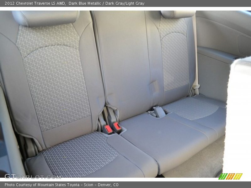 Dark Blue Metallic / Dark Gray/Light Gray 2012 Chevrolet Traverse LS AWD