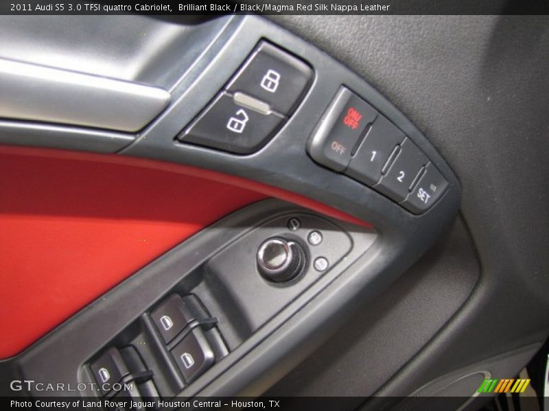 Brilliant Black / Black/Magma Red Silk Nappa Leather 2011 Audi S5 3.0 TFSI quattro Cabriolet