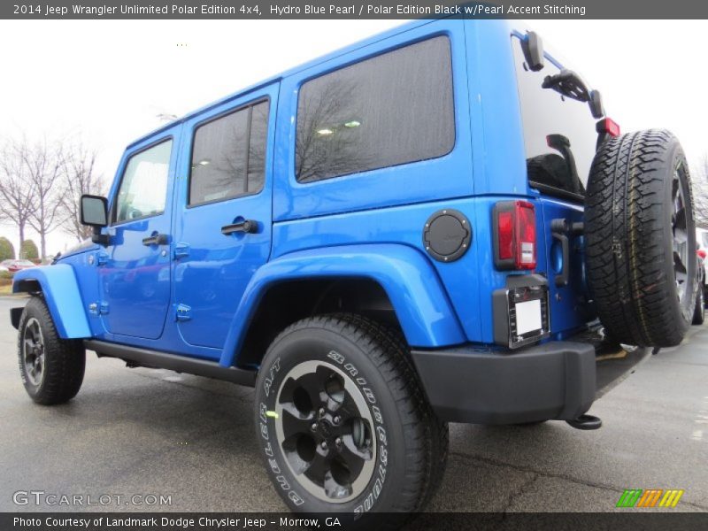 Hydro Blue Pearl / Polar Edition Black w/Pearl Accent Stitching 2014 Jeep Wrangler Unlimited Polar Edition 4x4