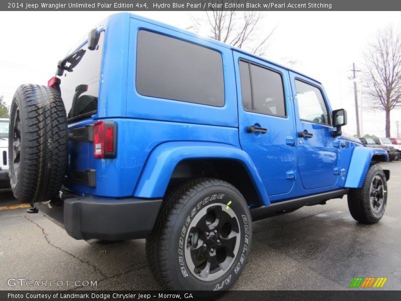 Hydro Blue Pearl / Polar Edition Black w/Pearl Accent Stitching 2014 Jeep Wrangler Unlimited Polar Edition 4x4