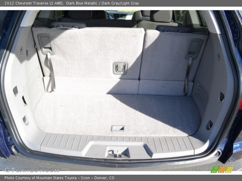 Dark Blue Metallic / Dark Gray/Light Gray 2012 Chevrolet Traverse LS AWD