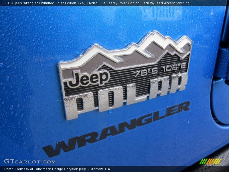 Hydro Blue Pearl / Polar Edition Black w/Pearl Accent Stitching 2014 Jeep Wrangler Unlimited Polar Edition 4x4