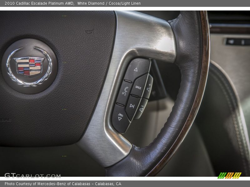 White Diamond / Cocoa/Light Linen 2010 Cadillac Escalade Platinum AWD