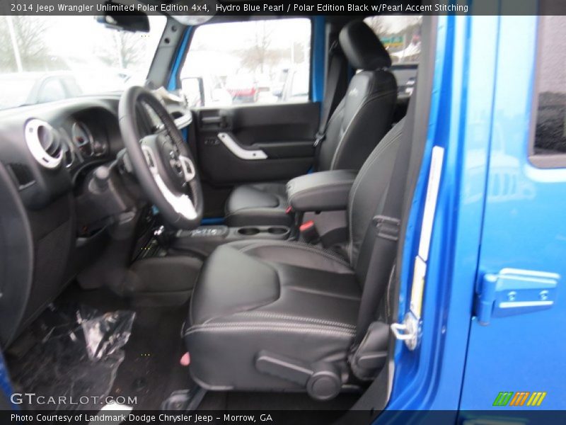 Hydro Blue Pearl / Polar Edition Black w/Pearl Accent Stitching 2014 Jeep Wrangler Unlimited Polar Edition 4x4