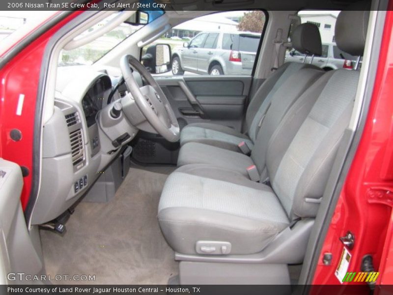 Red Alert / Steel Gray 2006 Nissan Titan SE Crew Cab
