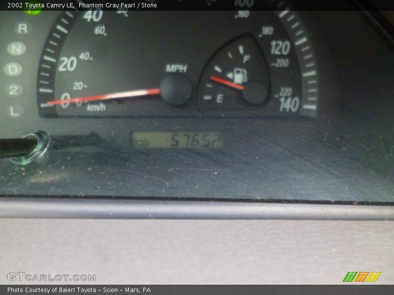 Phantom Gray Pearl / Stone 2002 Toyota Camry LE