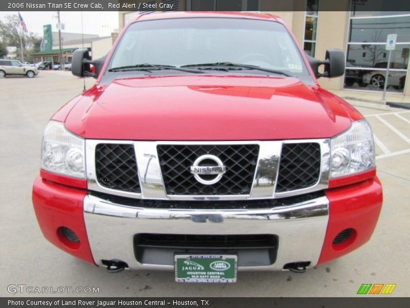 Red Alert / Steel Gray 2006 Nissan Titan SE Crew Cab
