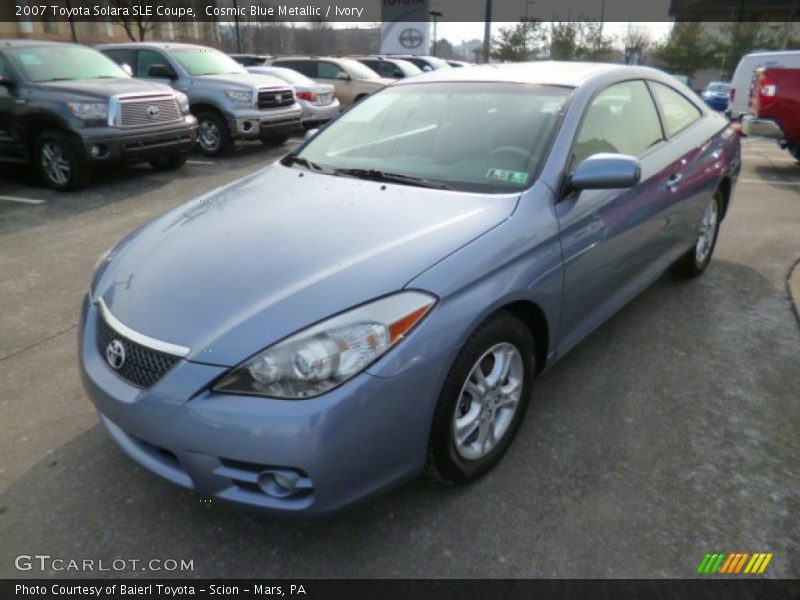 Cosmic Blue Metallic / Ivory 2007 Toyota Solara SLE Coupe