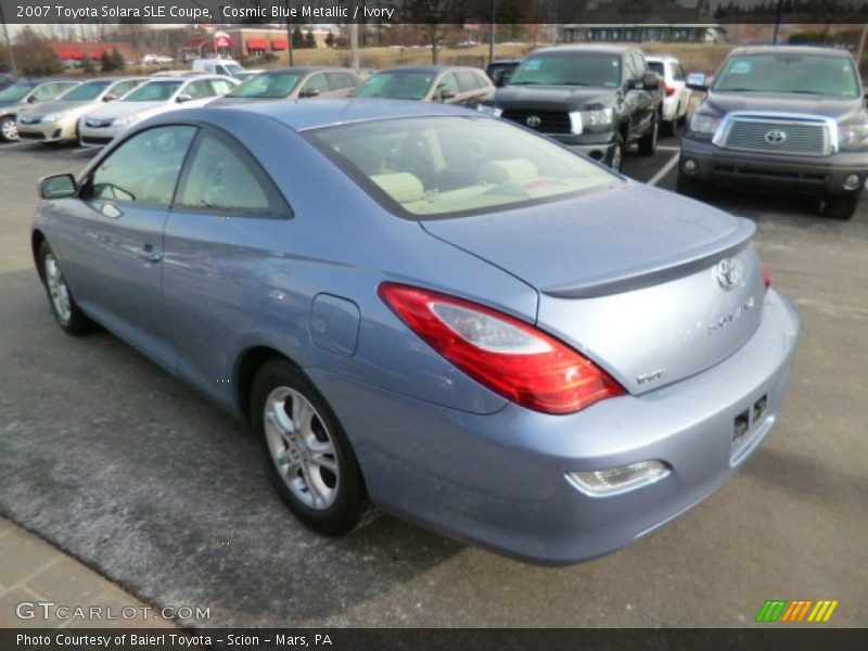 Cosmic Blue Metallic / Ivory 2007 Toyota Solara SLE Coupe