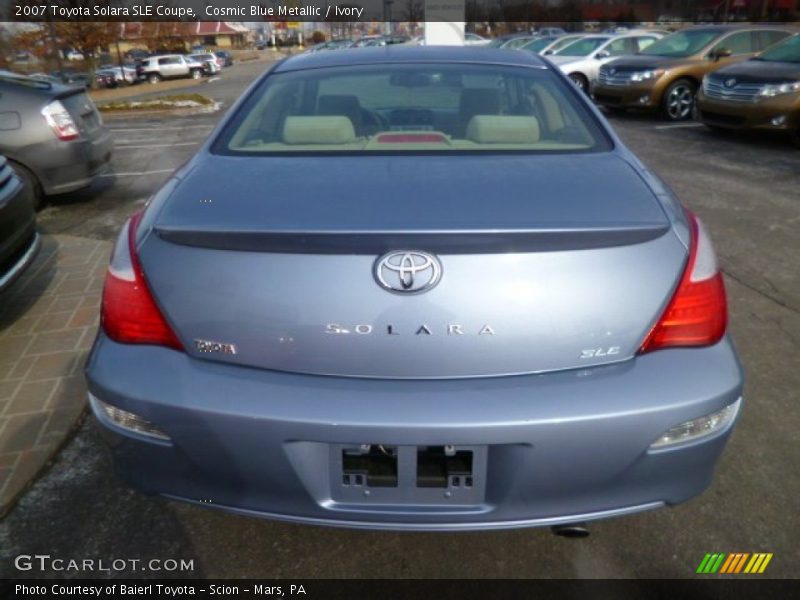 Cosmic Blue Metallic / Ivory 2007 Toyota Solara SLE Coupe