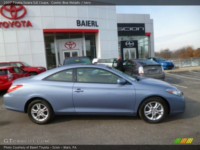 Cosmic Blue Metallic / Ivory 2007 Toyota Solara SLE Coupe