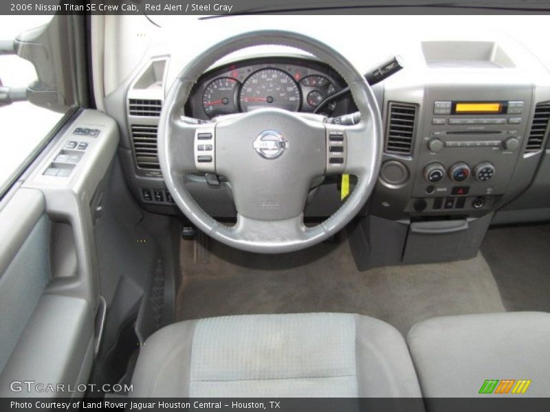 Red Alert / Steel Gray 2006 Nissan Titan SE Crew Cab