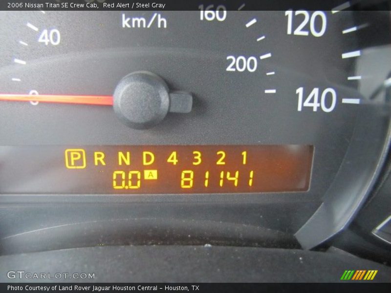 Red Alert / Steel Gray 2006 Nissan Titan SE Crew Cab