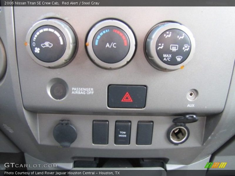 Red Alert / Steel Gray 2006 Nissan Titan SE Crew Cab