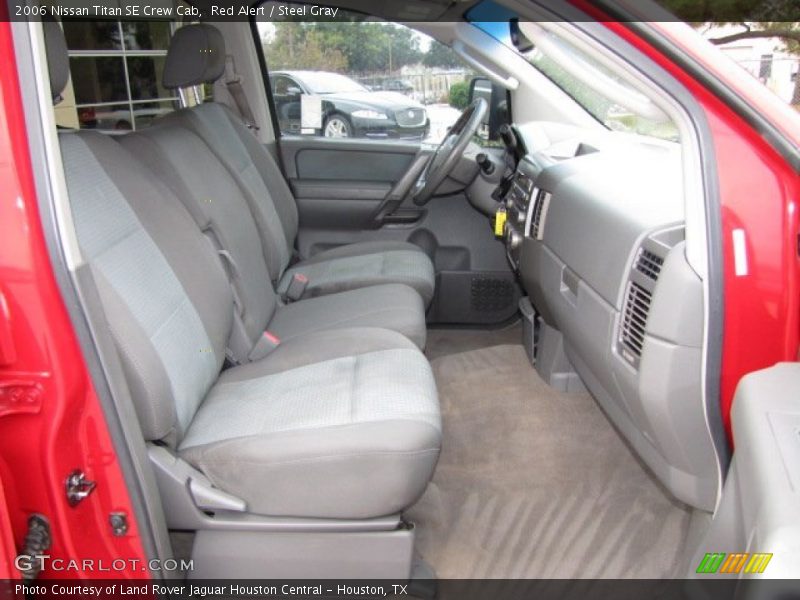Red Alert / Steel Gray 2006 Nissan Titan SE Crew Cab