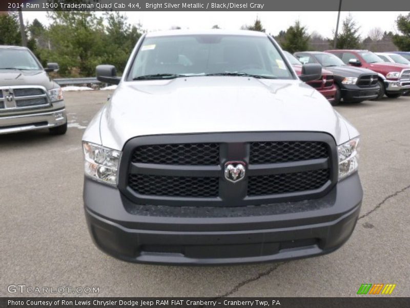 Bright Silver Metallic / Black/Diesel Gray 2014 Ram 1500 Tradesman Quad Cab 4x4