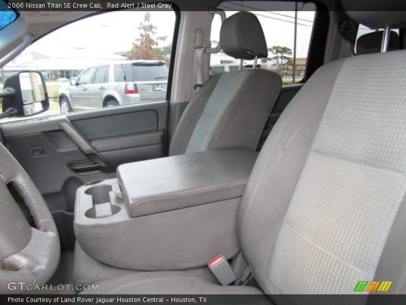 Red Alert / Steel Gray 2006 Nissan Titan SE Crew Cab