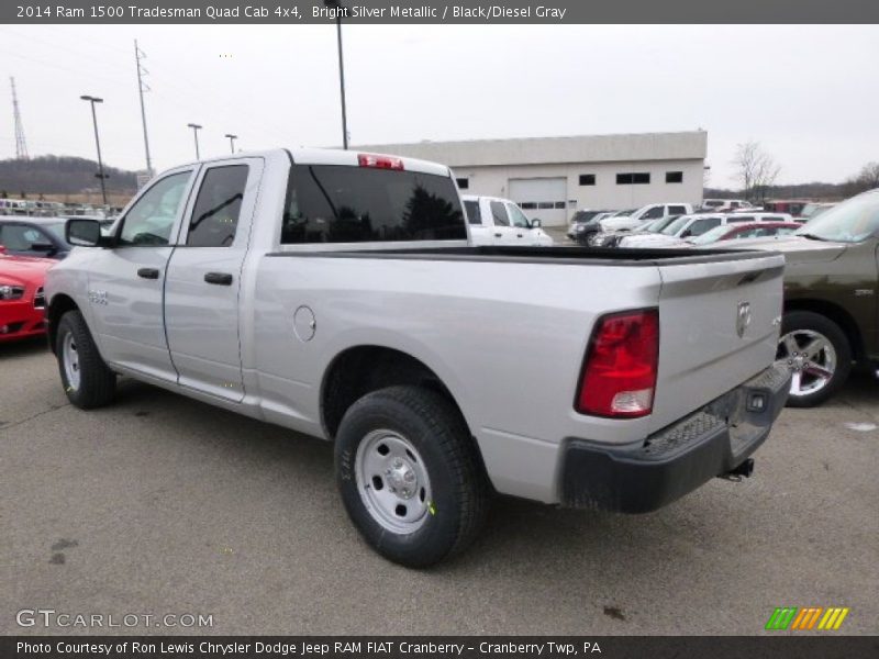 Bright Silver Metallic / Black/Diesel Gray 2014 Ram 1500 Tradesman Quad Cab 4x4