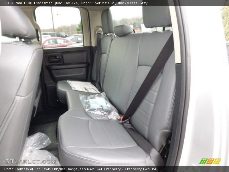 Bright Silver Metallic / Black/Diesel Gray 2014 Ram 1500 Tradesman Quad Cab 4x4