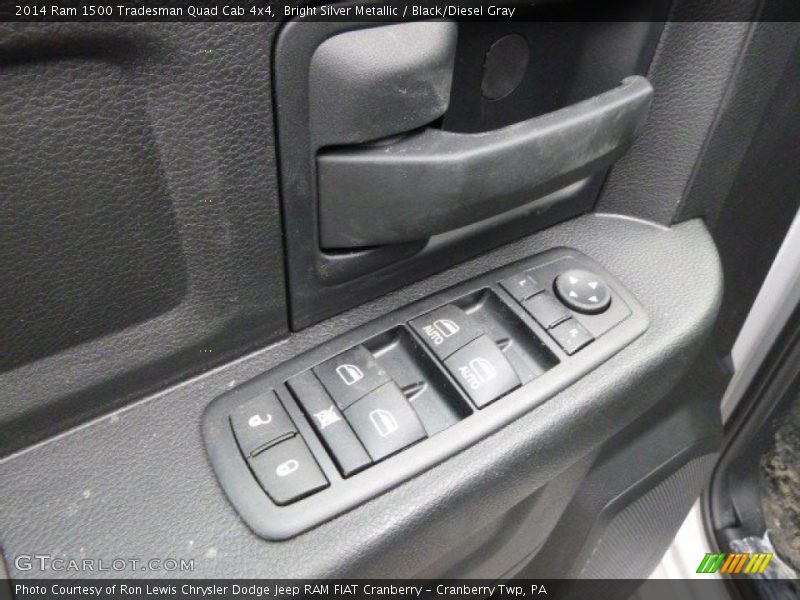 Bright Silver Metallic / Black/Diesel Gray 2014 Ram 1500 Tradesman Quad Cab 4x4