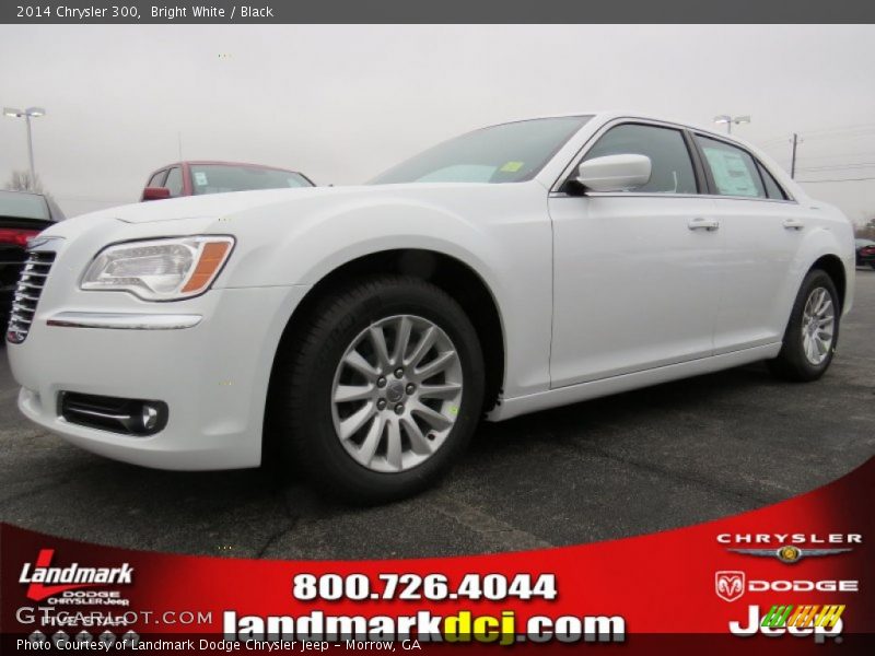 Bright White / Black 2014 Chrysler 300