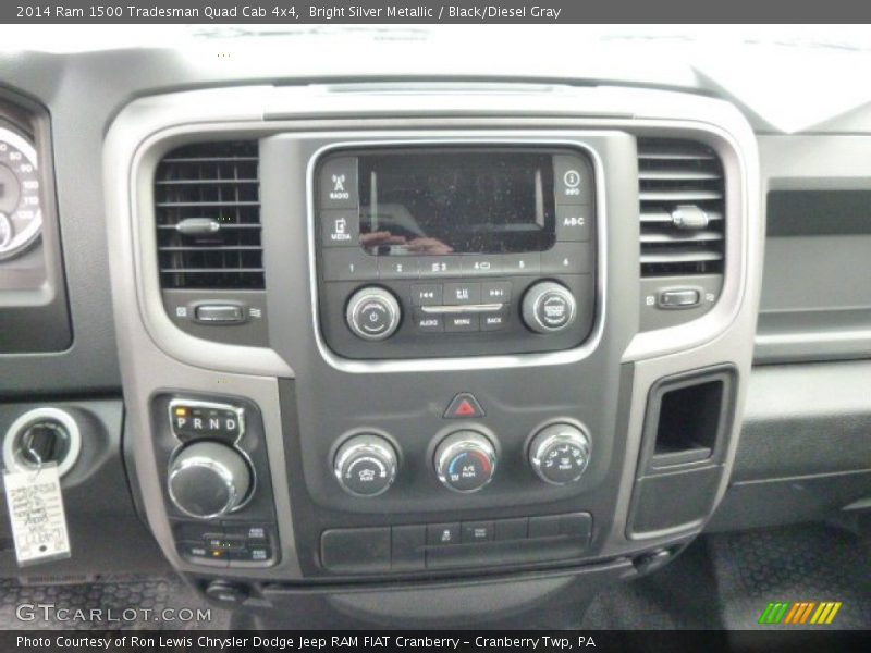 Bright Silver Metallic / Black/Diesel Gray 2014 Ram 1500 Tradesman Quad Cab 4x4