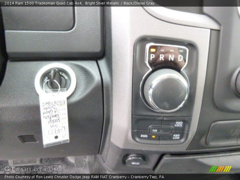 Bright Silver Metallic / Black/Diesel Gray 2014 Ram 1500 Tradesman Quad Cab 4x4